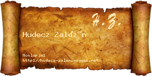 Hudecz Zalán névjegykártya